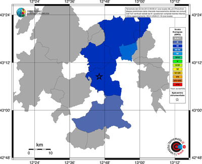 Mappa EMS - territori comuni