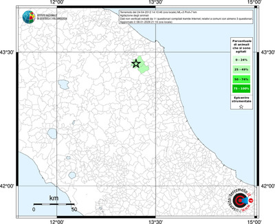 Mappa territorio comunale con almeno 3 questionari
