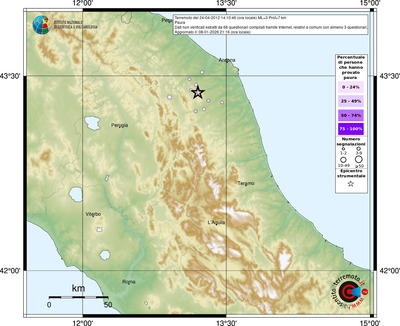 Mappa comuni con almeno 3 questionari