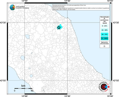 Mappa territorio comunale con almeno 3 questionari
