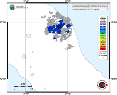 Mappa EMS - territori comuni