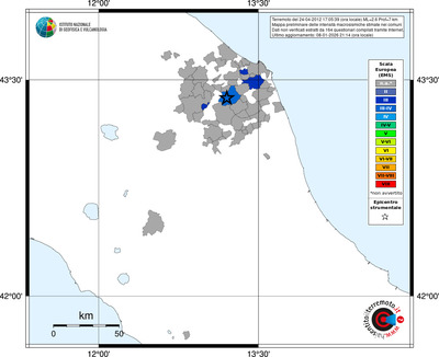 Mappa EMS - territori comuni