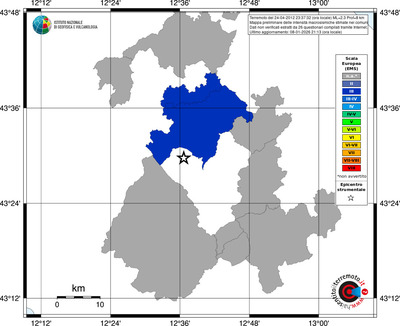 Mappa EMS - territori comuni