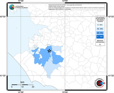 Mappa territorio comunale con almeno 3 questionari