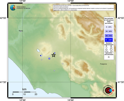 Mappa comuni con almeno 3 questionari