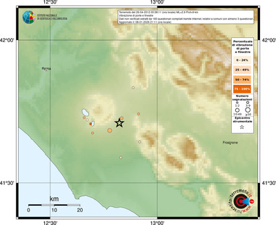 Mappa comuni con almeno 3 questionari