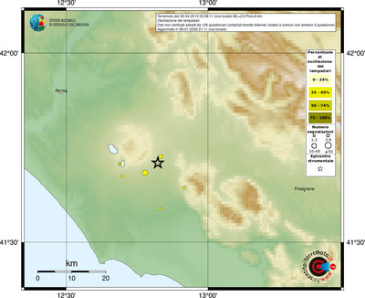 Mappa comuni con almeno 3 questionari