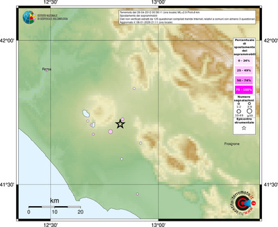 Mappa comuni con almeno 3 questionari