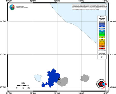 Mappa EMS - territori comuni