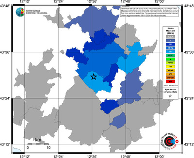 Mappa MCS - territori comuni