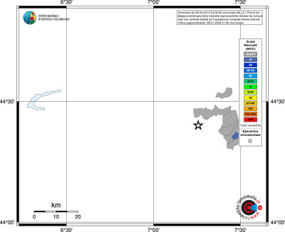 Mappa MCS - territori comuni