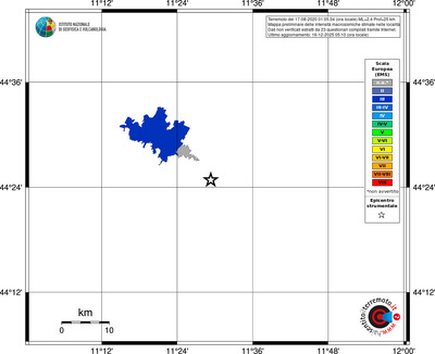 Mappa EMS - territori località