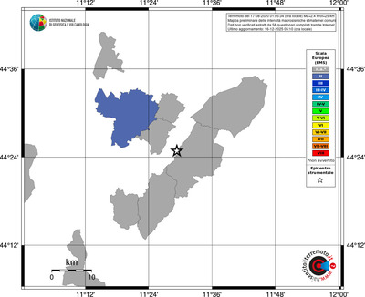 Mappa EMS - territori comuni