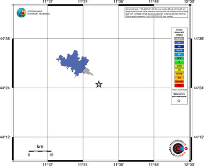 Mappa MCS - territori località