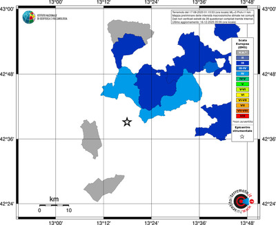Mappa EMS - territori comuni