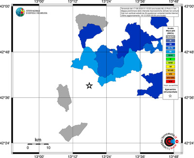 Mappa MCS - territori comuni