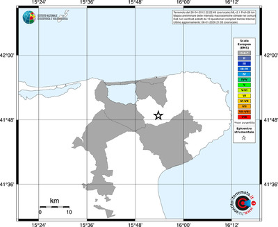 Mappa EMS - territori comuni