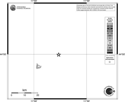 Mappa EMS - territori località