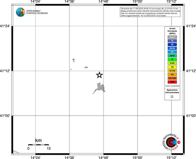 Mappa EMS - territori località