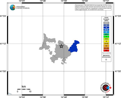 Mappa EMS - territori comuni