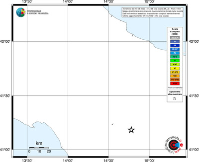 Mappa EMS - territori località