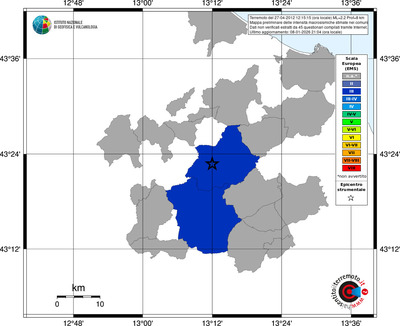 Mappa EMS - territori comuni
