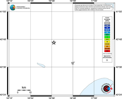 Mappa EMS - territori località