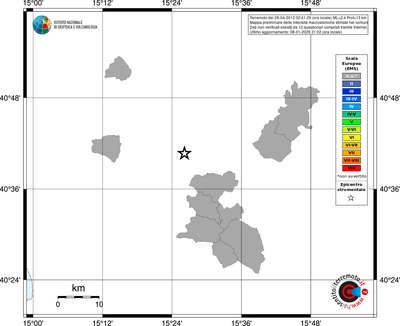 Mappa EMS - territori comuni