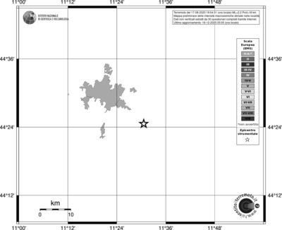 Mappa EMS - territori località