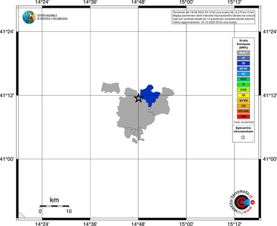 Mappa EMS - territori comuni