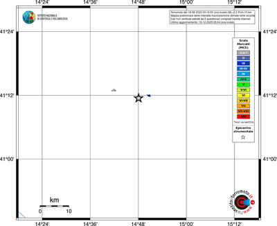 Mappa MCS - territori località