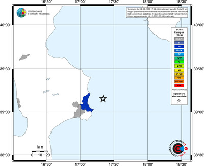 Mappa EMS - territori comuni
