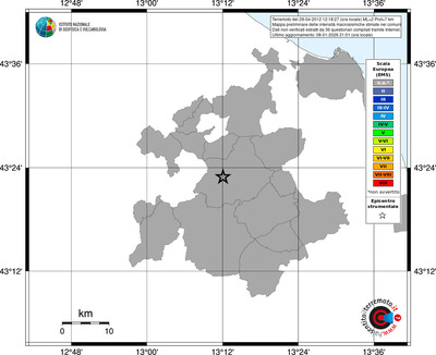 Mappa EMS - territori comuni