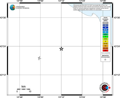 Mappa EMS - territori località