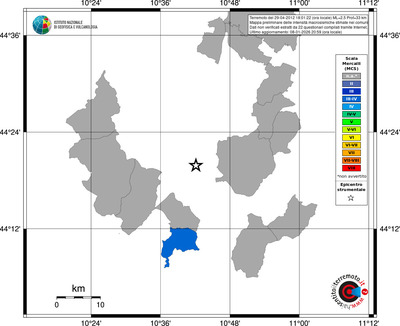 Mappa MCS - territori comuni