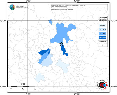 Mappa territorio comunale con almeno 3 questionari