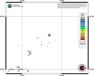 Mappa MCS - territori località