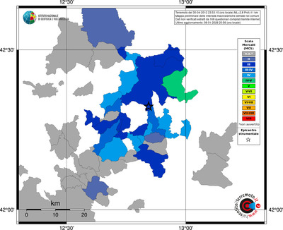 Mappa MCS - territori comuni