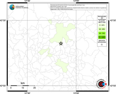 Mappa territorio comunale con almeno 3 questionari
