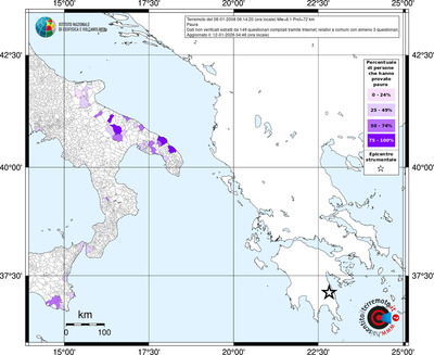 Mappa territorio comunale con almeno 3 questionari
