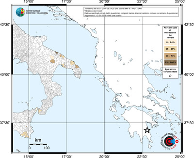 Mappa territorio comunale con almeno 3 questionari