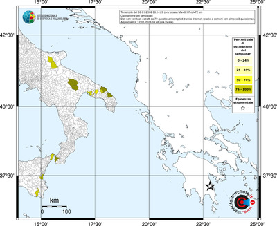 Mappa territorio comunale con almeno 3 questionari