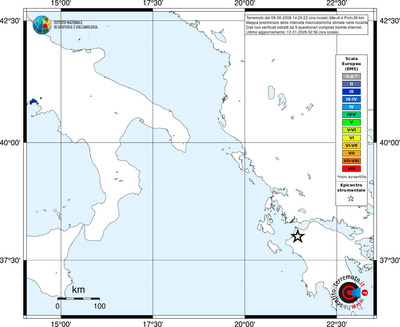 Mappa EMS - territori località