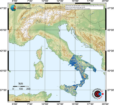Area di invio delle email agli iscritti