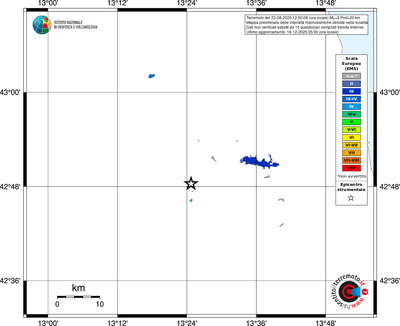 Mappa EMS - territori località