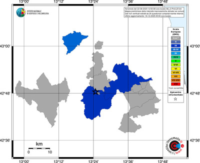 Mappa EMS - territori comuni