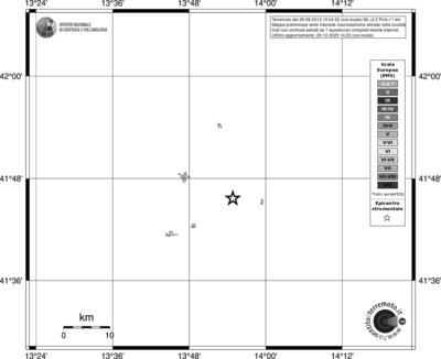Mappa EMS - territori località