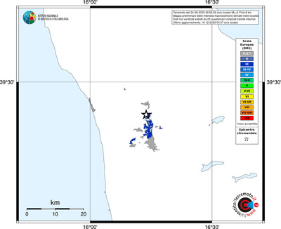 Mappa EMS - territori località
