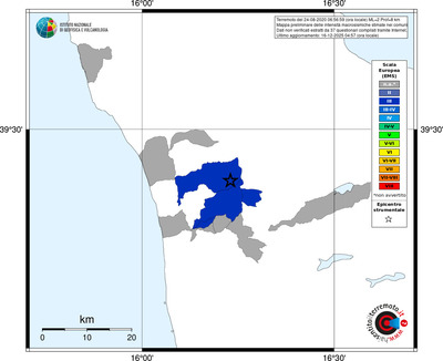 Mappa EMS - territori comuni