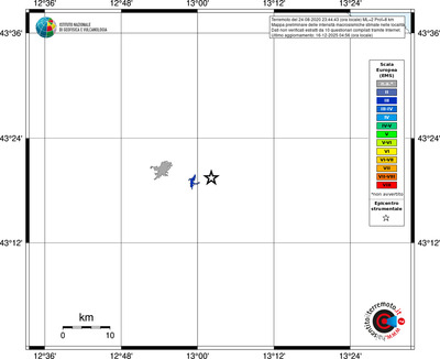 Mappa EMS - territori località